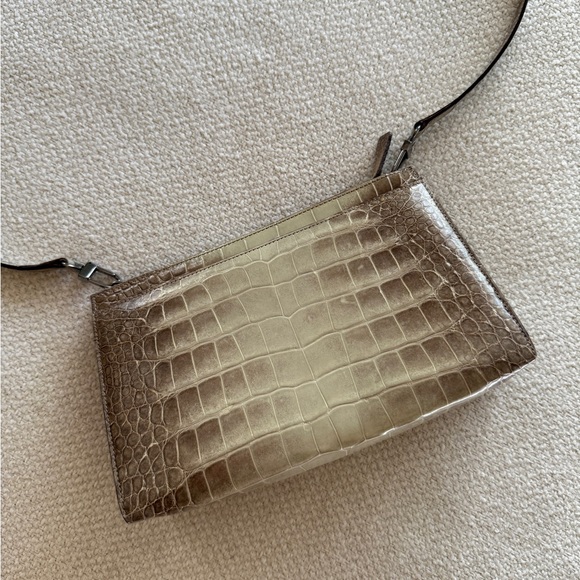 Giorgio Armani Vintage Crocodile Leather Shoulder Bag - Picture 5 of 9